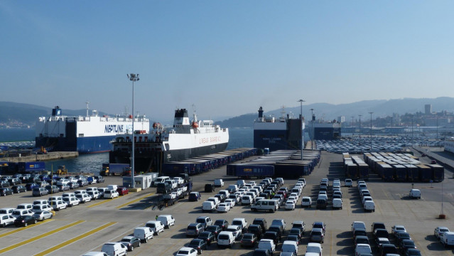 Terminal Ro-Ro del puerto de Vigo.