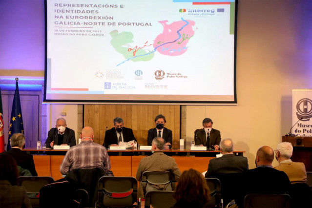 El director xeral de Relacións Exteriores e coa Unión Europea, Jesús Gamallo, en la inauguración de la jornada 'Representacións e identidades na Eurorrexión Galicia-Norte de Portugal'.