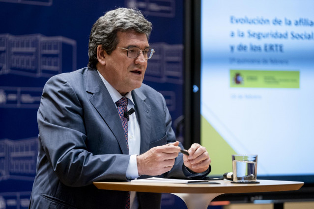 El ministro de Inclusión, Seguridad Social y Migraciones, José Luis Escrivá, en una imagen de archivo.