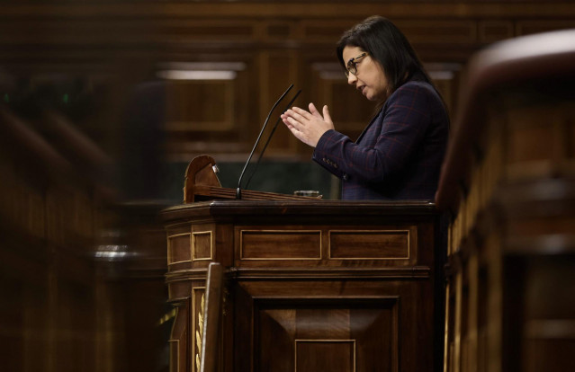 La diputada del PP, Ana Belén Vázquez, interviene en una sesión plenaria en el Congreso de los Diputados.