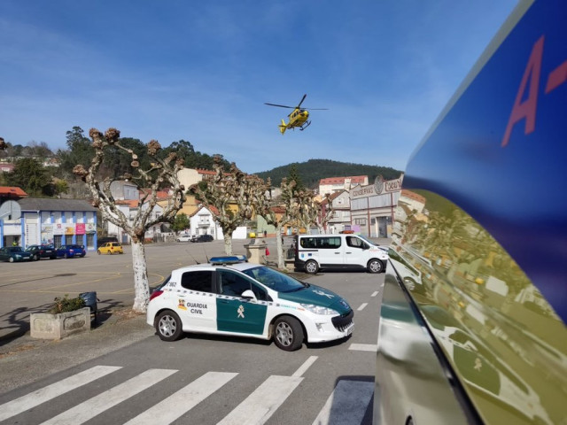 Dispositivo por el accidente de un submarinista en Boiro