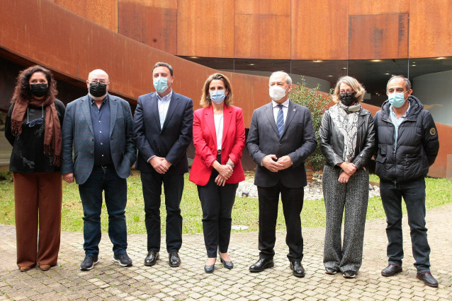 Valentín González Formoso reunido con la ministra de Transición Ecológica y los representantes de distintos sindicatos y asociaciones