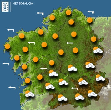 Predicciones para el sábado 26 de febrero en Galicia.