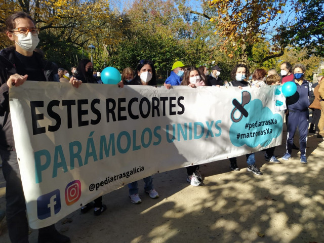 Manifestación de la Asociación en Defensa de la Sanidad Pública