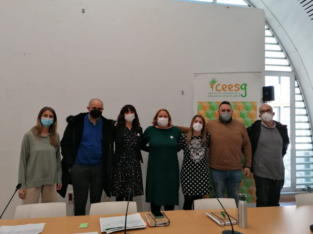 Nueva junta directira del Colegio de Educadoreas y Educadores Sociales de Galicia