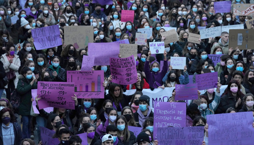 Manifestación 8M en Santiago