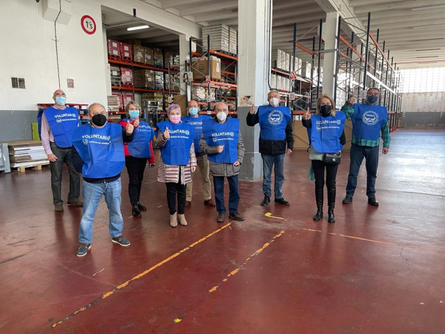 Voluntarios del Banco de Alimentos de Vigo.