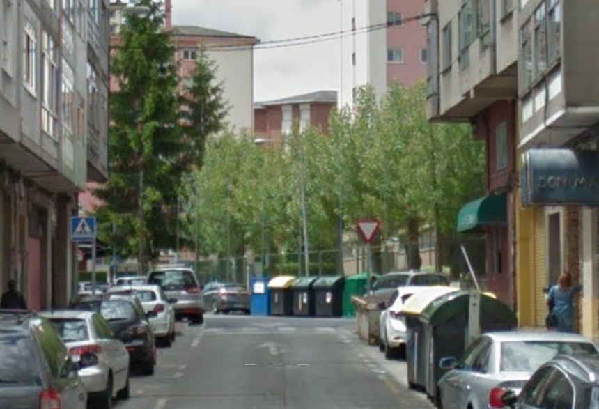 Calle Marina Española de Lugo en una imagen de Google Street View