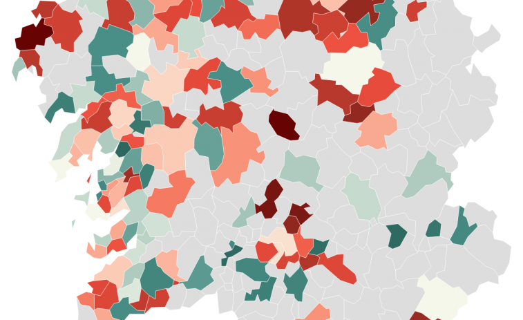 Covid municipios: Pontevedra, primera ciudad que logra bajar su cómputo semanal este año; A Coruña y Ferrol bastante aún empeoran