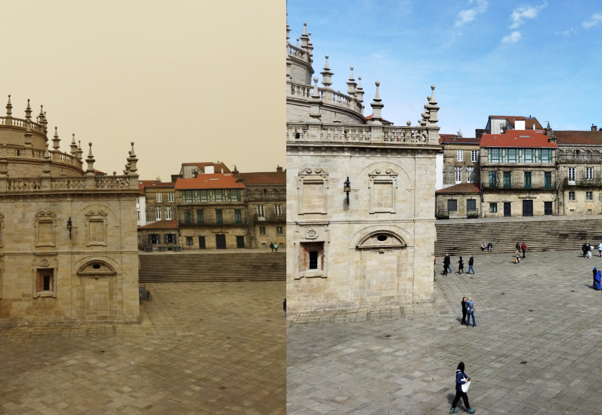 Comparativa Praza da Quintana