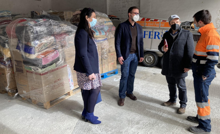 Ferrol se vuelca con Ucrania y logra recoger más de 10 toneladas de material para ayudar a los civiles​