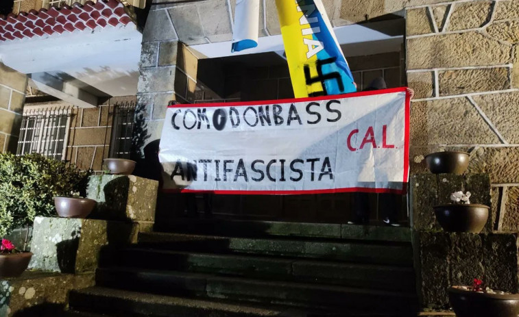 ​Una concentración en Santiago en solidaridad con la lucha “antifascista” en Ucrania y en apoyo al Donbáss