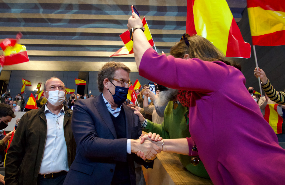 Feijóo en un reciente acto en Mérida este fin de semana