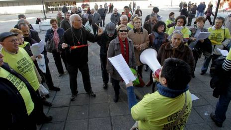 Una preferentista recurre una multa por participar en una protesta