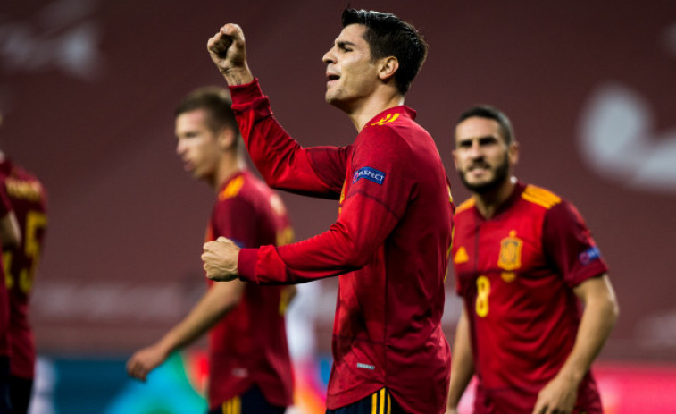 España resuelve el amistoso ante Albania con un golazo de Olmo en los minutos finales