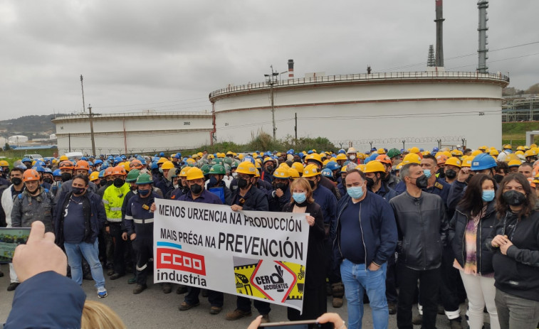 Un trabajador muerto tras el escape de gas en la planta de Repsol de A Coruña el sábado
