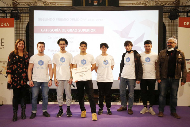 Alumnos del IES Rodeira, ganadores de DepuEmprende FP, organizado por la Diputación de Pontevedra