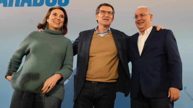 Feijóo con Cuca Gamarra en una imagen de archivo del PP