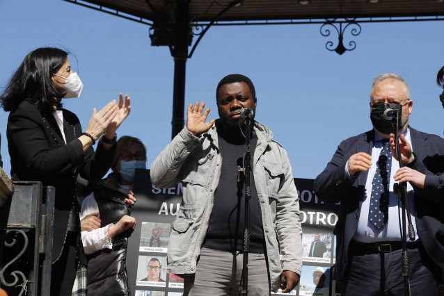 Samuel Kwesi, uno de los tres supervivientes del 'Villa de Pitanxo'.