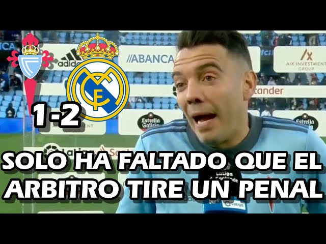 El Celta airea su frustración por el arbitraje que contribuyó a su derrota frente al Real Madrid (1-2) (videos)