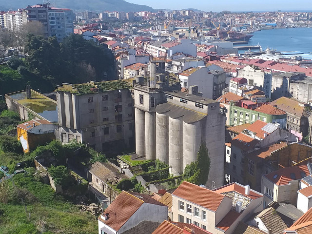 Archivo - Vista aérea del ámbito de la antigua Panificadora de Vigo.