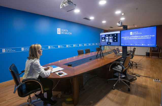 La directora xeral de Urbanismo, Encarnación Rivas, se reúne por videoconferencia con los directores generales de urbanismo de otras comunidades