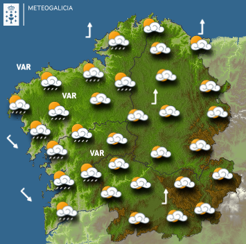 El tiempo para este miércoles en Galicia: lluvias en la costa atlántica, pero cielos estables con el paso de las horas