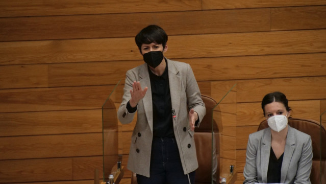 La portavoz nacional del BNG, Ana Pontón, en el Parlamento