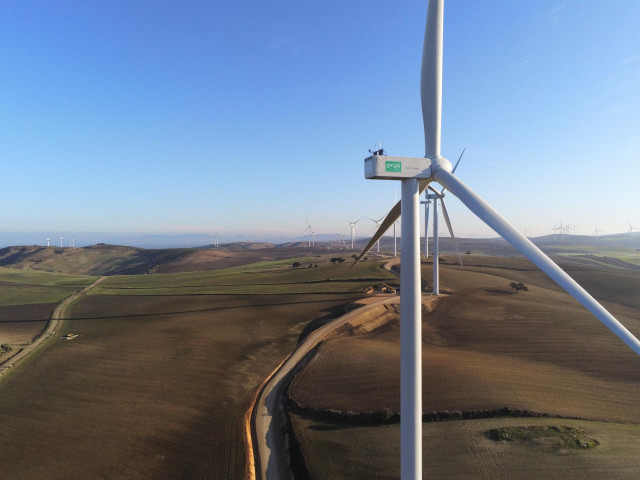 Archivo - Parque eólico