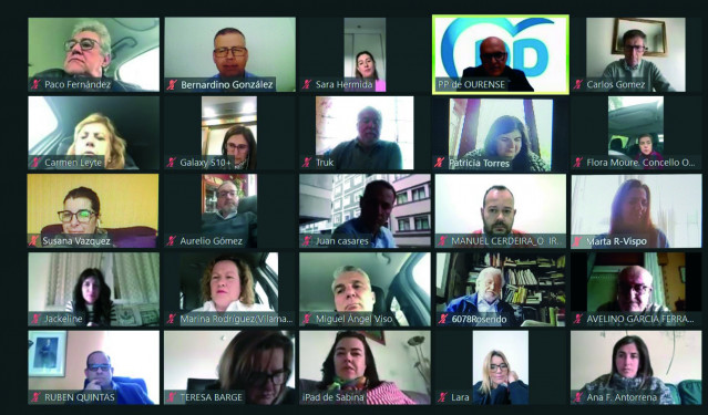 El Comité Ejecutivo del Partido Popular de Ourense aprueba el reparto de los 307 compromisarios que, en representación de las 92 juntas locales de la formación en la provincia, participarán en el XVIII Congreso Extraordinario del PPdeG