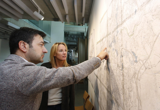 Marta Fernández-Tapias en la reunión de este jueves.