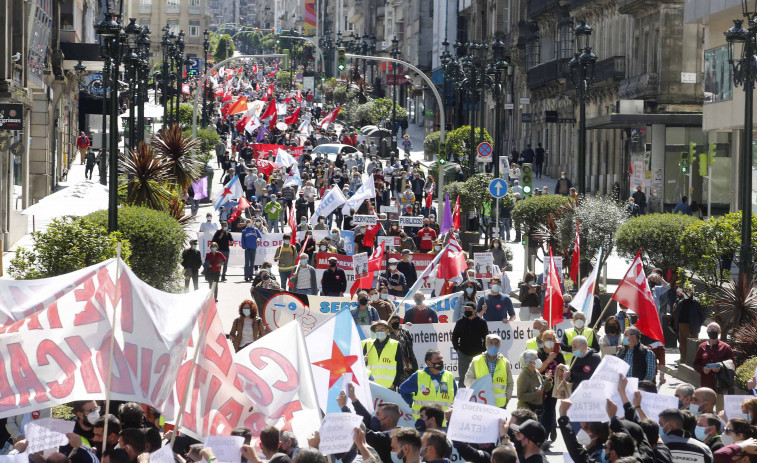 Los principales sindicatos llaman a tomar las calles de Galicia este 1 de mayo para exigir 