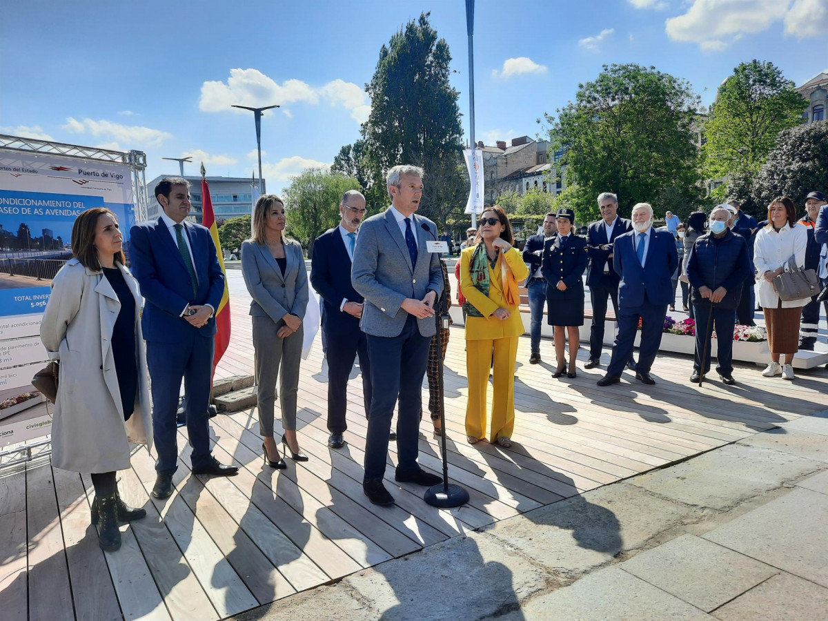 Alfonso Rueda en su intervención este martes.