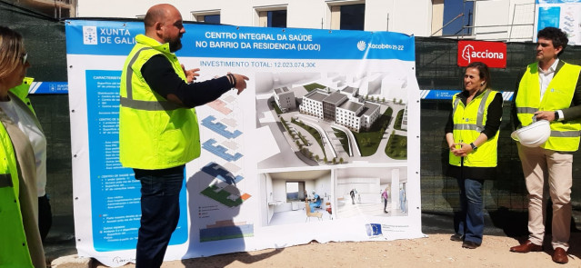 Visita a las obras del Centro Integral de Salud de Lugo.