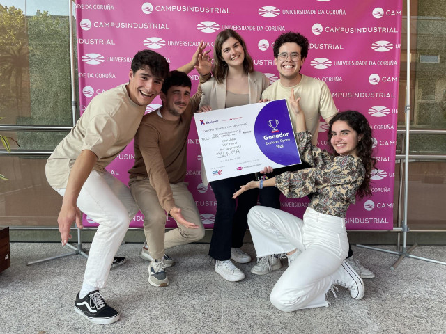 Los creadores de Cunca, uno de los ganadores del programa Explorer de la UDC para emprendimiento universitario entre 18 y 31 años