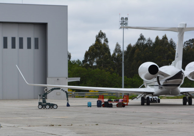 Simulacro de explosivo en el aeropuerto de Santiago.