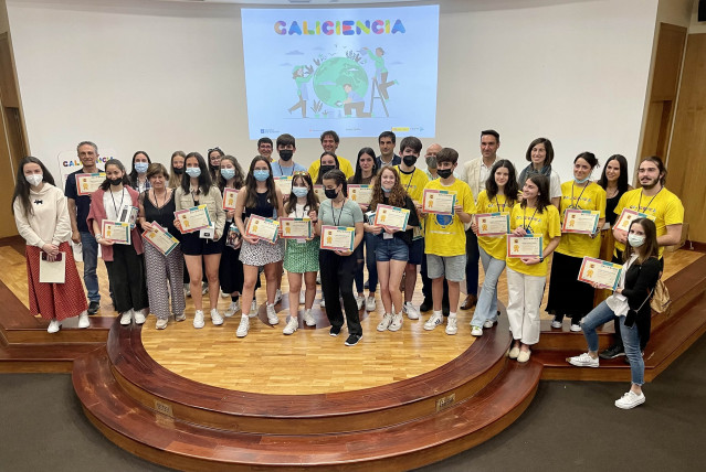 Ganadores de la 17ª edición de la feria 'Galiciencia', celebrada en Ourense.