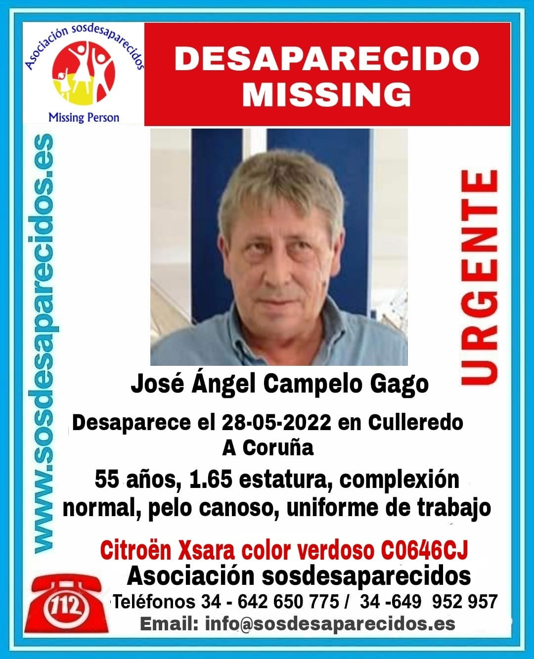 Vecino de Culleredo desaparecido