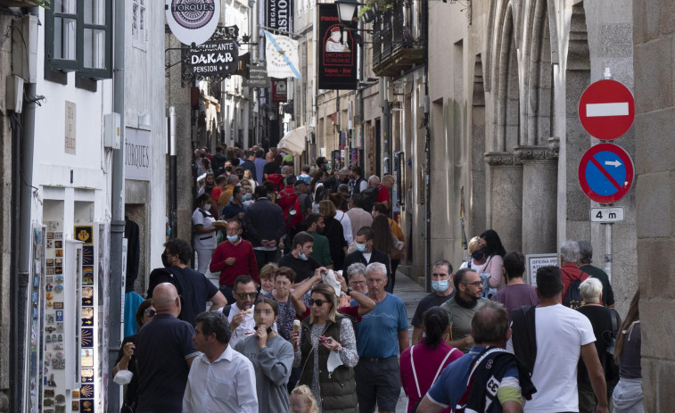 La ONCE reparte 140.000 euros en premios vendidos en la turística Rúa do Franco de Santiago​