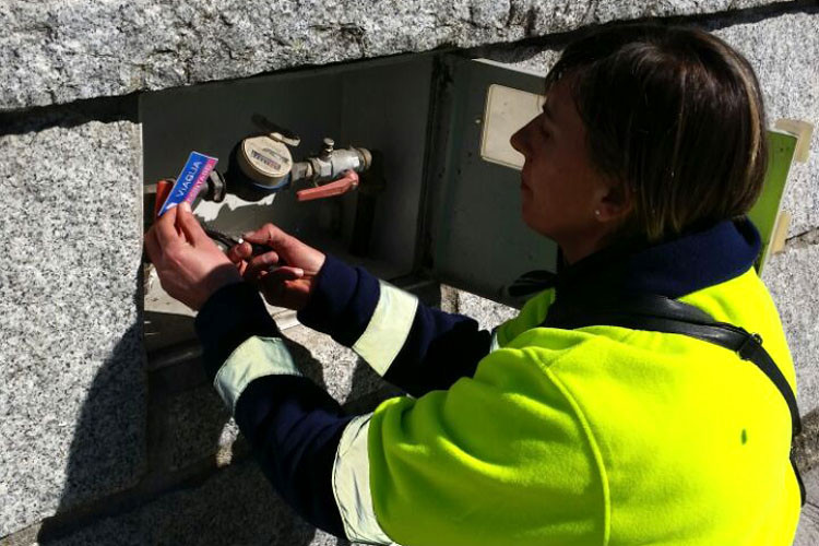 Alumna del FP dual de Viaqua en Santiago