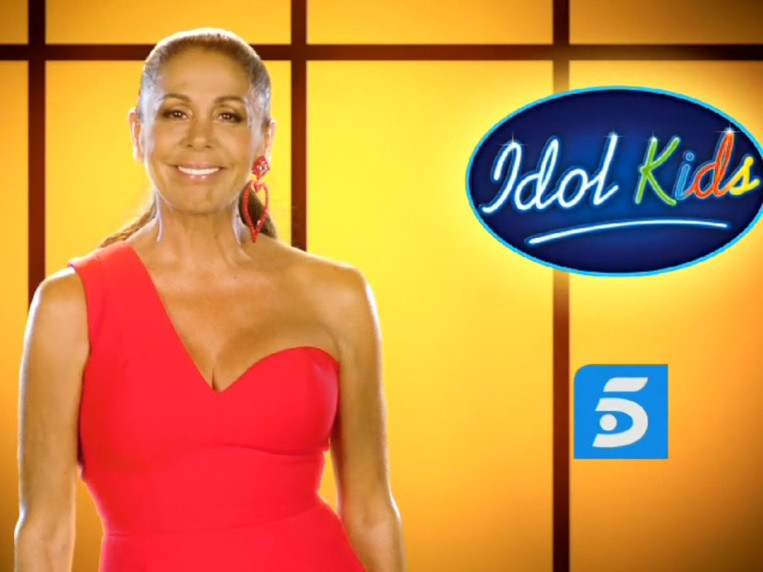 Isabel Pantoja en el espacio publicitario del nuevo programa de Telecinco, 'Idol Kids'