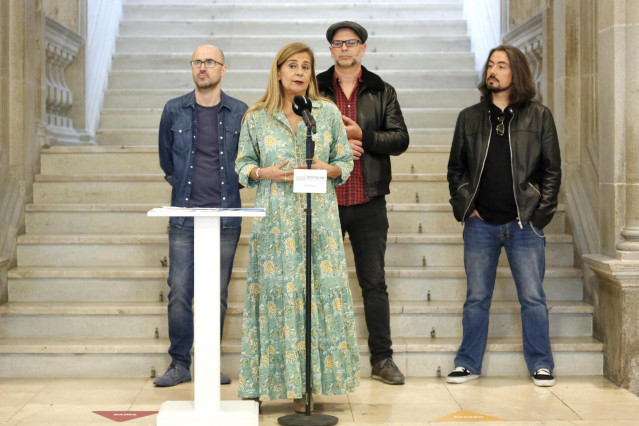 La presidenta de la Diputación de Pontevedra, Carmela Silva, presenta el Encuentro Luso-Galaico de Festivales Audiovisuales.