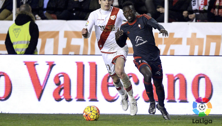 O Celta cae contundentemente en Vallecas