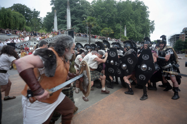 Último día de la festividad de Arde Lucus 2022, a 12 de junio de 2022, en Lugo.