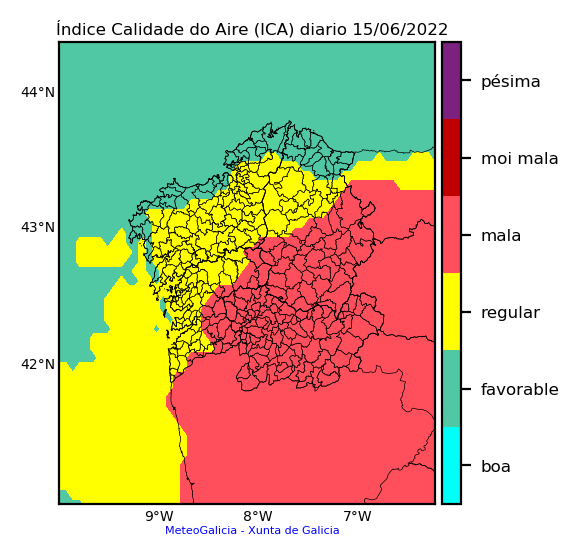 Calidad del aire para este miércoles en la previsión de MeteoGalicia