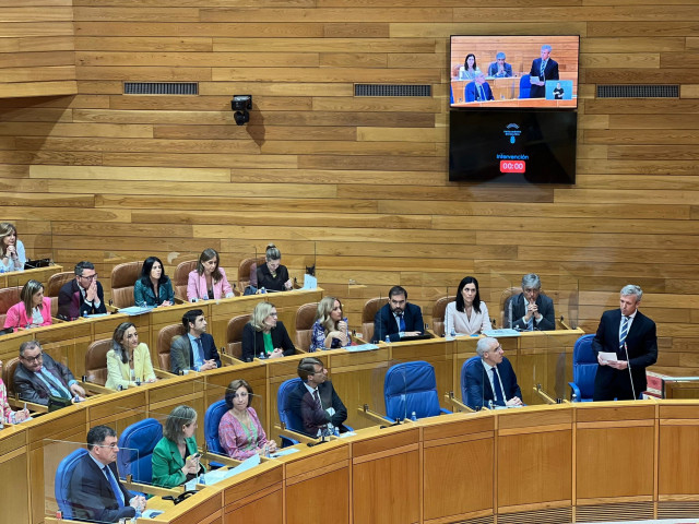 Sesión de control al presidente de la Xunta, Alfonso Rueda, este miércoles 15 de junio en el Parlamento