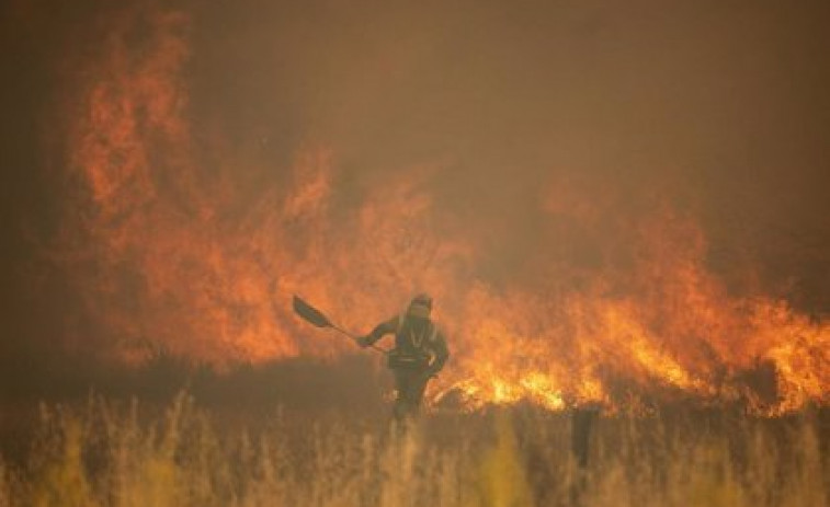 El AVE a Galicia vuelve a circular tras horas parado por el incendio en la zamorana Sierra de la Culebra
