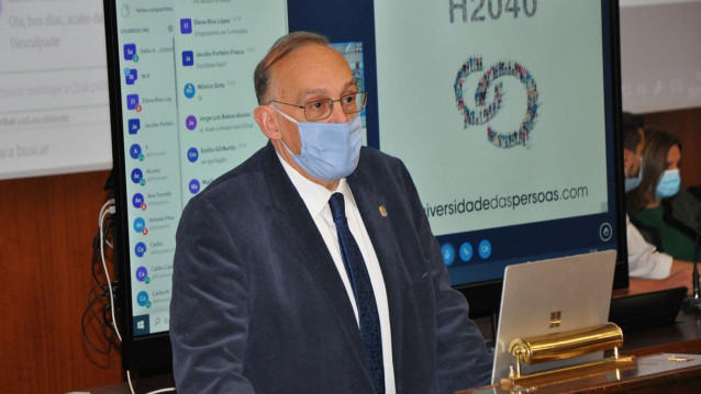 Archivo - El rector de la UVigo, Manuel Reigosa.