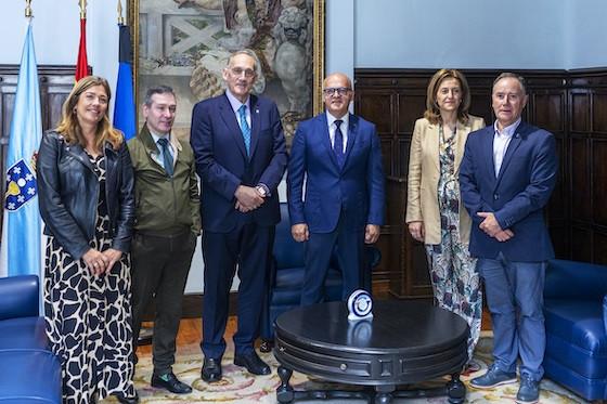 Natalia Caparrini, Miguel Angel Michinel, Manuel Reigosa, Manuel Baltar, Elena Rivo y Jose Luis Miguez
