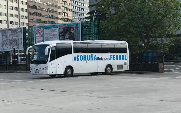 Autobu00fas de la filial de Monbu00fas en una foto de la CIG